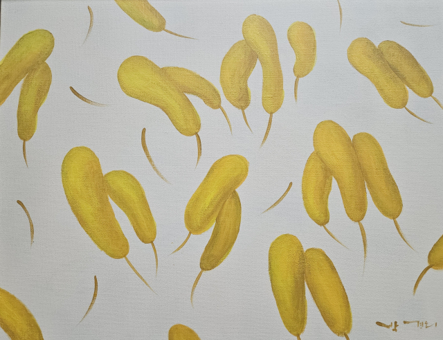 박경희, 생명(물 같이 바람 같이...), 53&times; 41cm, Acrylic on canvas