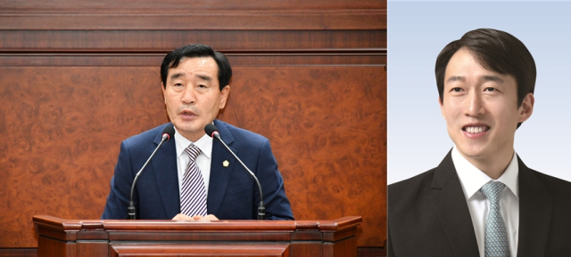 조종현 의장(좌)와 정준호 부의장 사진. 김해시의회 제공