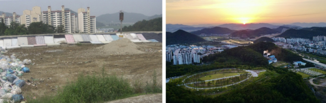 쓰레기 매립장이 수국 명소로 탈바꿈한 구미 '다온숲'