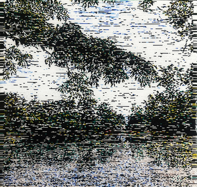 장수익, landscape01, 50X50cm, 판넬 위 전선, 클리어, 2026