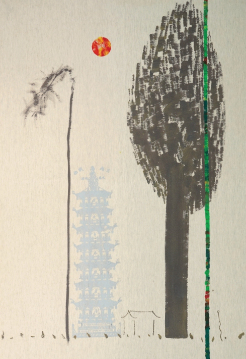 김일환, 자연유희, 2026, acrylic on canvas, 99&times;140cm