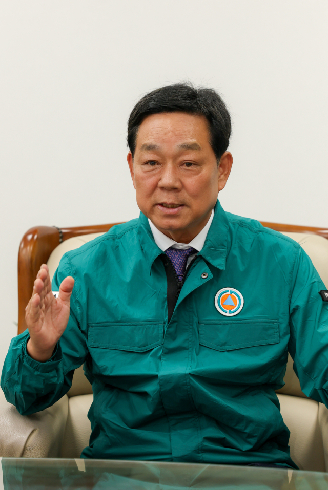 전화식 성주군수가 민선 9기 성주군정 방향에 대해 이야기 하고 있다. 성주군 제공