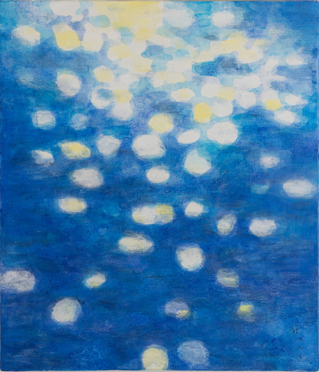 이오성, 2025, The River, 53x45.5cm, mixed media on canvas