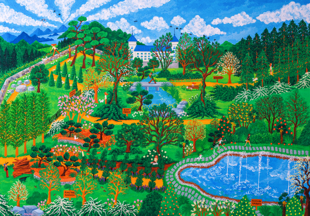 프레리, 옥산마을, acrylic on canvas, 112.1x162.2cm, 2025