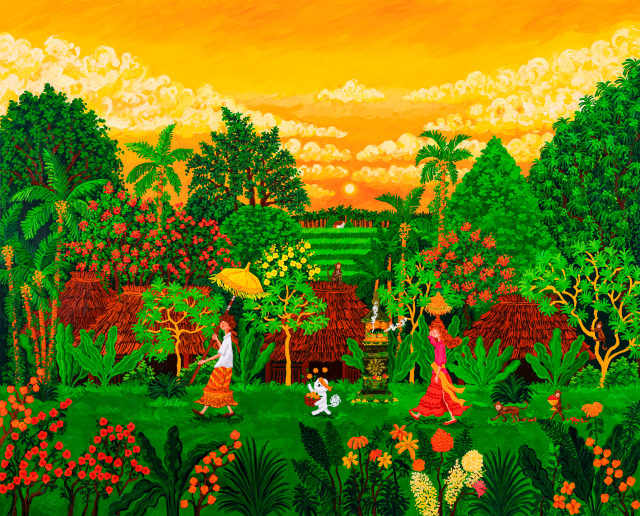 프레리, 긴 여름, 황금빛 노을, acrylic on canvas, 130.3x162.2cm, 2026