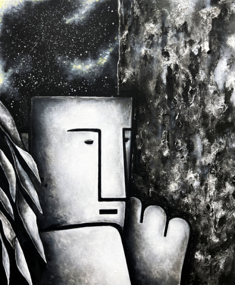 최명진, been, Acrylic on canvas, 50.0 x 60.9 cm, 2026