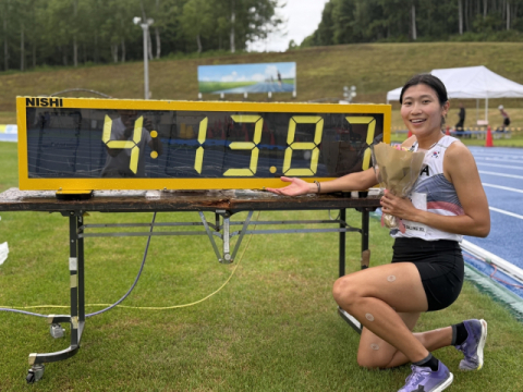 박나연, 34년 만에 육상 여자 1,500ｍ 한국신기록