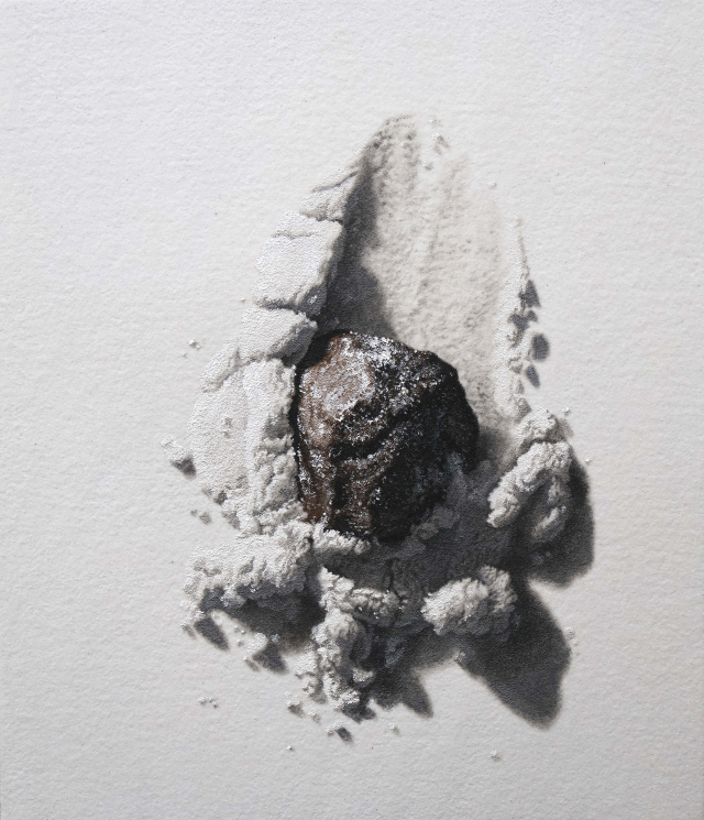 윤위동, the sacred 225, acrylic, sand on canvas, 2026