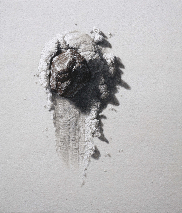 윤위동, the sacred 219, acrylic, sand on canvas, 2026