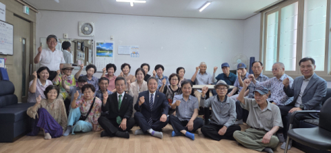 이종익 대구노인회 회장 혹서기 경로당 순회 방문