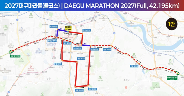 대구 시민들, 내년 대구마라톤, 종각네거리 출발 코스 선호