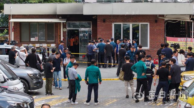 경산 아파트 관리실 폭발 '방화 추정'…8명 중경상