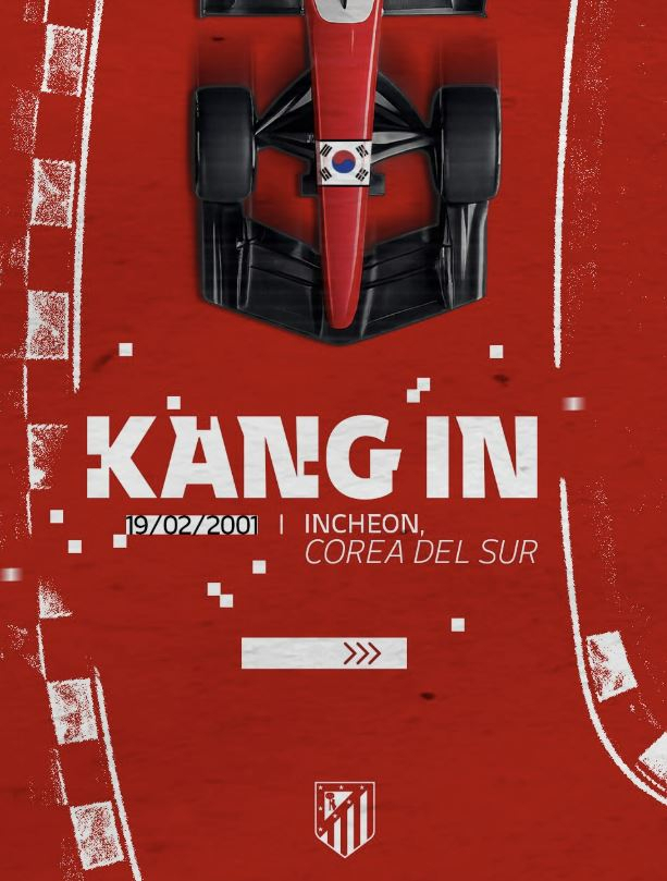 스페인 라리가의 아틀레티코 마드리드가 이강인 영입 사실을 알리며 클럽 사회관계망서비스에 띄운 이미지. 아틀레티코 SNS 제공