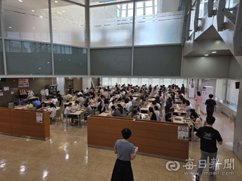 지역 농산물없는 포항시청 구내식당