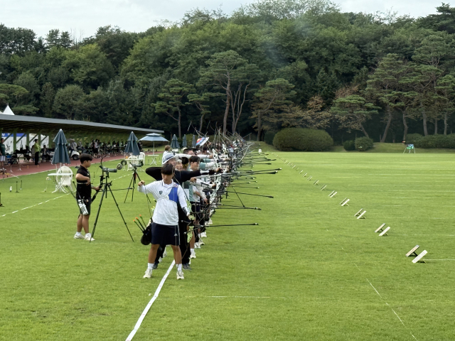 전 세계 궁사들에게 전지 훈련지로 각광받는 예천진호국제양궁장. 경북도 제공