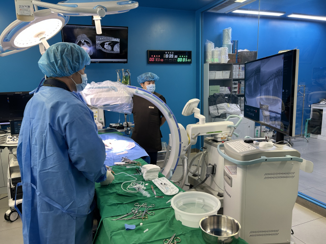 본동물메디컬센터는 최근 11개월령, 체중 2.2㎏의 말티푸를 대상으로 동맥관개존증(PDA) 중재적 시술을 성공적으로 시행했다.