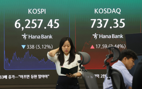 삼전닉스, 또 8%대 급락 마감…외국인·기관 '팔자'에 코스피 휘청