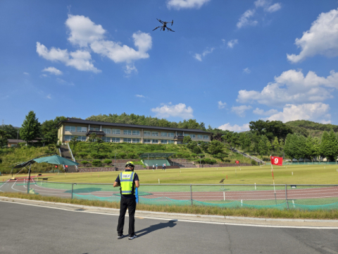 '드론 띄우고, 물 뿌리고'… 안동산림항공, 