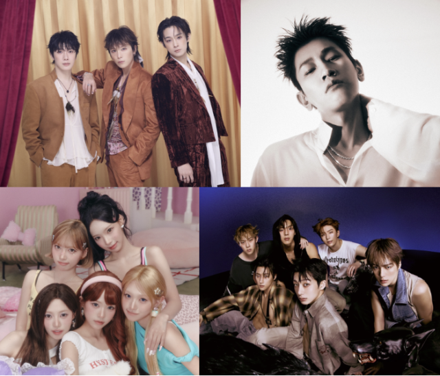 (왼쪽 위부터 시계방향) FT아일랜드, 크러쉬, 몬스타엑스, 리센느. 제천국제음악영화제 제공
