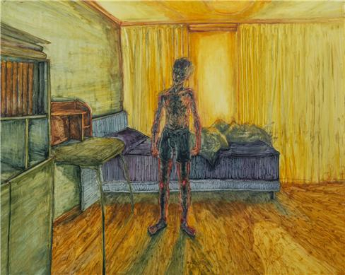 하수민, 방안(2), 2026, oil on canvas, 130.3x162.2cm