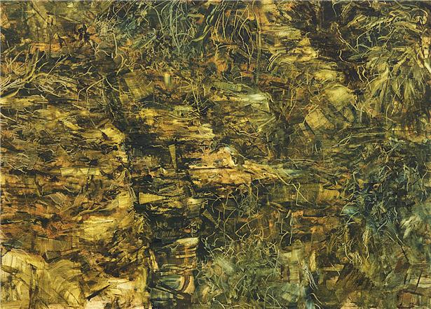 배지나, Scratched rock, 2026, oil on canvas, 53x72.7cm