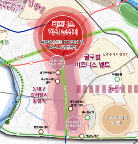 법원·검찰청 떠난 자리, 청년·창업 거점으로…동대구 미래축 재설계