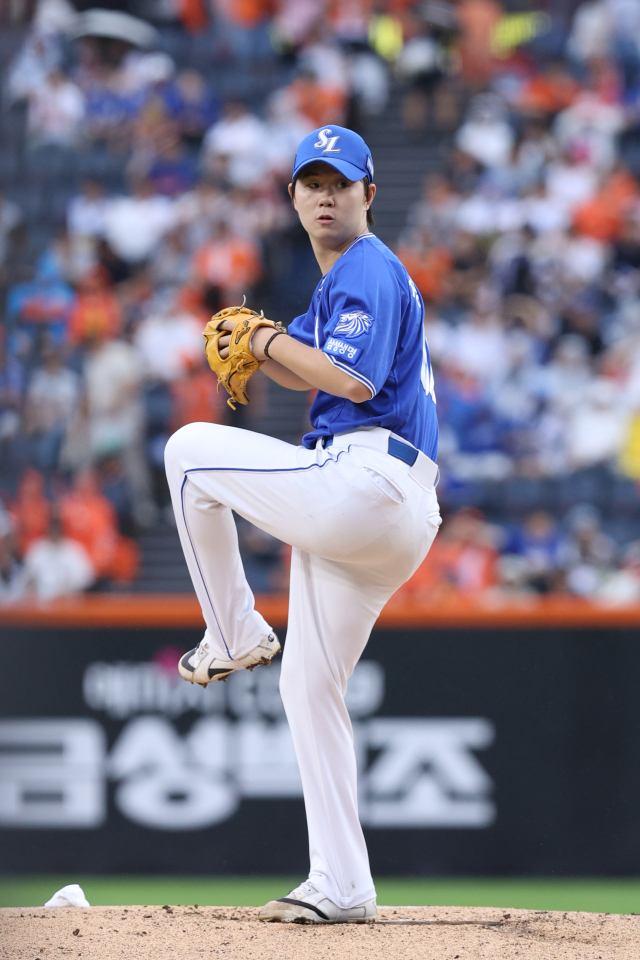 삼성 라이온즈의 장찬희. 삼성 제공