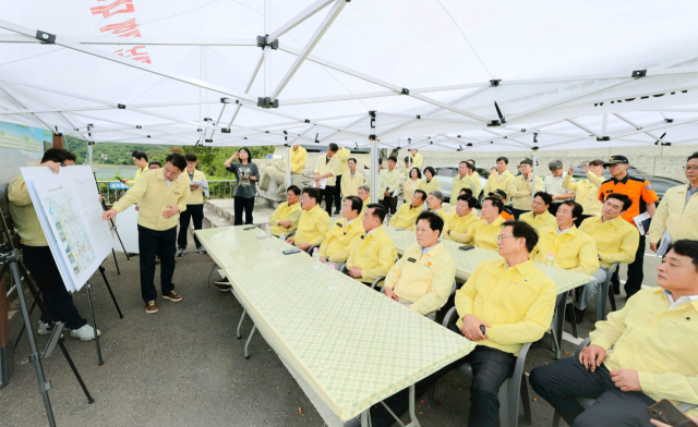 경북도의회, 덕동댐 찾아 폭염·가뭄 대응 점검…