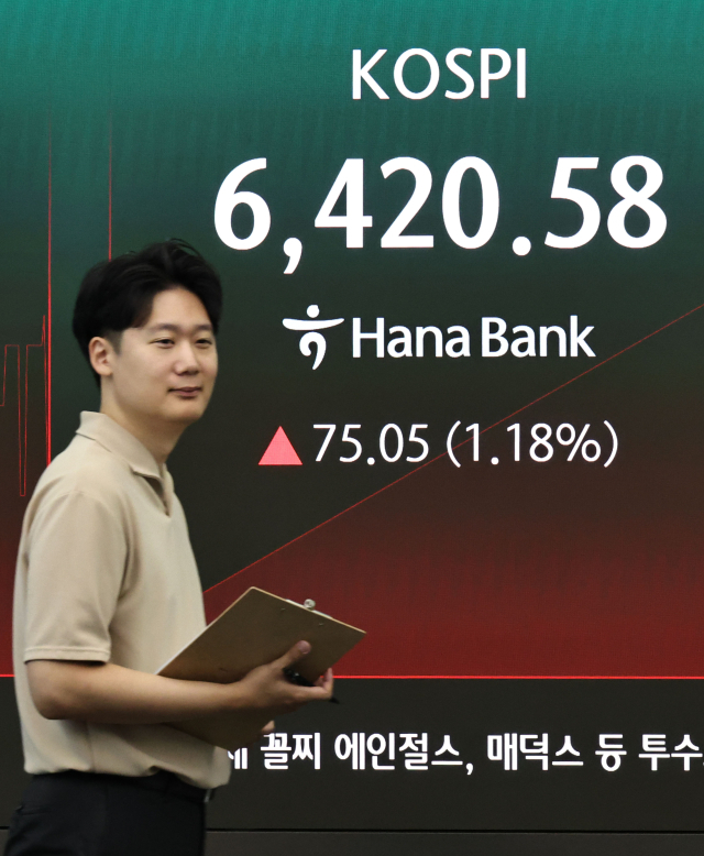 코스피 급등에 매수 사이드카 발동…'삼전닉스' 8%대 상승