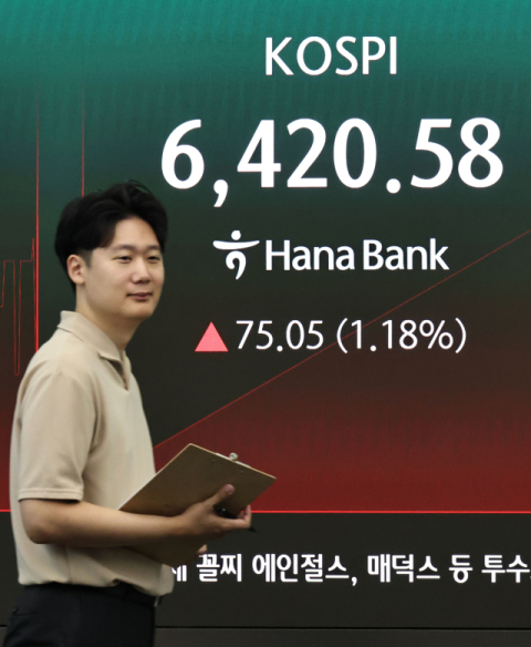코스피 급등에 매수 사이드카 발동…'삼전닉스' 8%대 상승