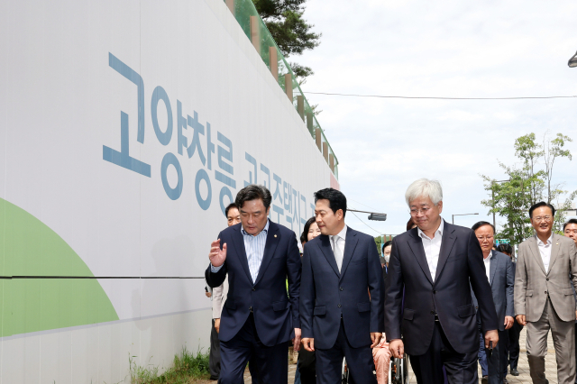 국민의힘 장동혁 대표가 13일 경기 고양 창릉 신도시 S4 