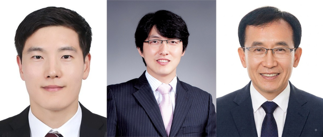 왼쪽부터 달성중 곽봉준 교사, 미래학교추진단 이경국 교사, 동부교육지원청 이만호 주무관