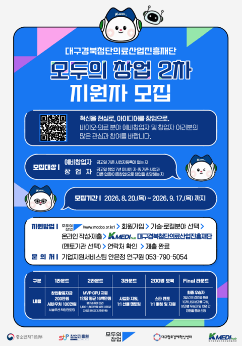 케이메디허브, 바이오·의료 창업 아이디어 사업화 지원