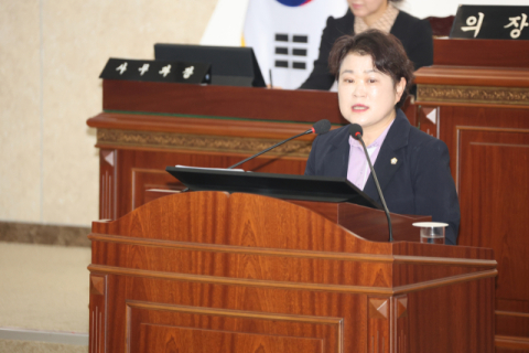 김우정 의성군의원 5분 자유발언…의성군 축제, 행사 예산 전환 촉구