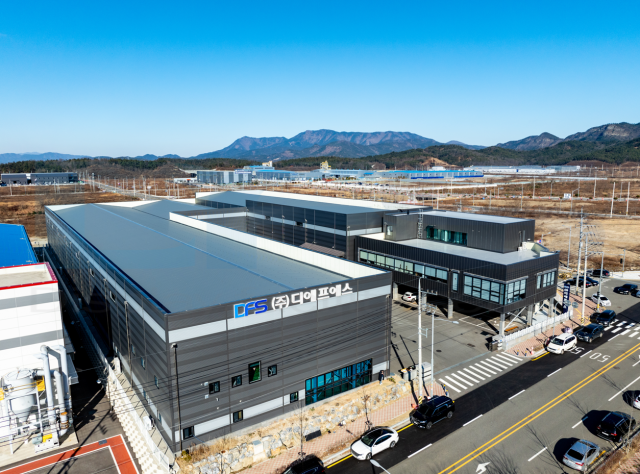 ㈜디에프에스의 구미국가5산단 본사 전경. 배터리 모듈·팩 풀 자동화 설비 기술력을 앞세워 글로벌 ESS 시장을 선도하고 있다. 디에프에스 제공