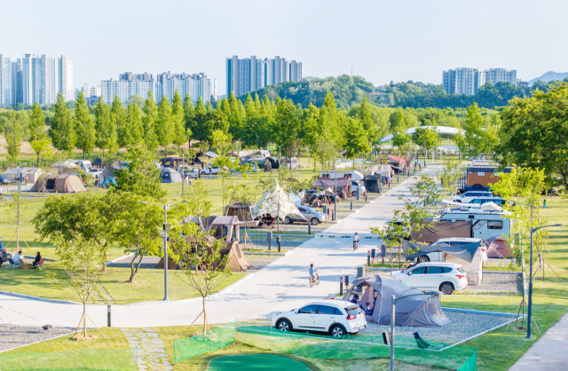 구미2제캠핑장 전경. 구미시 제공