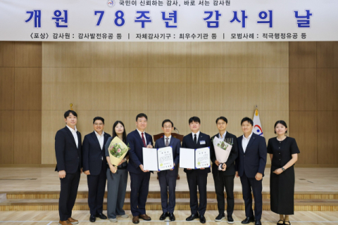 신용보증기금, 자체감사활동 최우수 기관 표창