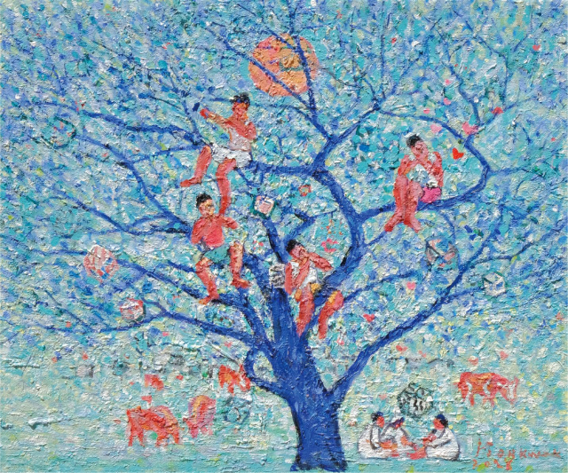 곽동효, 기억의 놀이터, 53.0x45.5cm, Oil on canvas, 2026