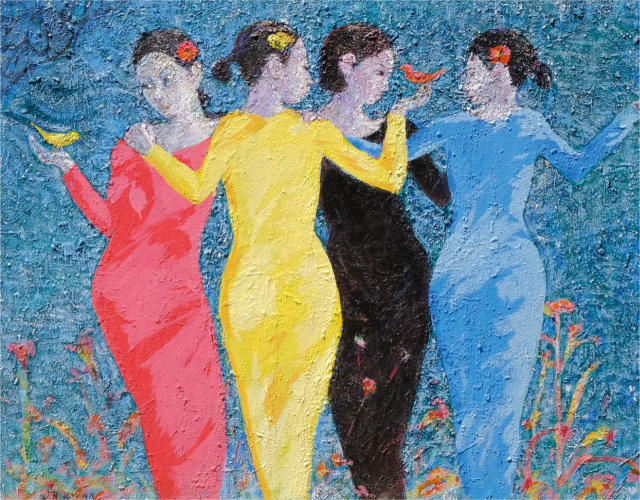 곽동효, 합일Ⅰ, 90.9x72.7cm, Oil on canvas, 2017