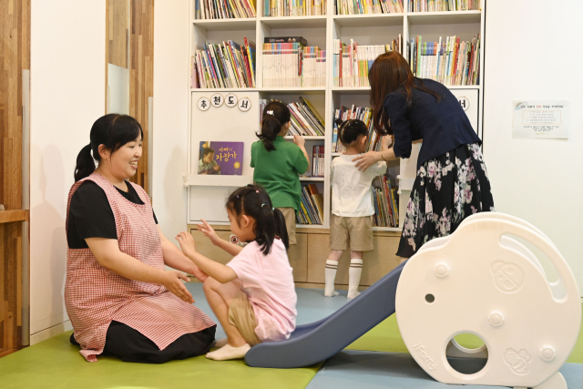 다사읍 한 어린이집에서 아이들이 즐거운 시간을 보내고 있다. 매일신문 DB.