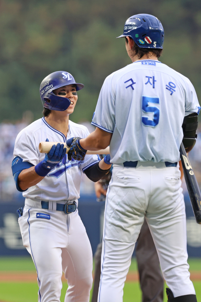 삼성 라이온즈의 김성윤. 삼성 제공