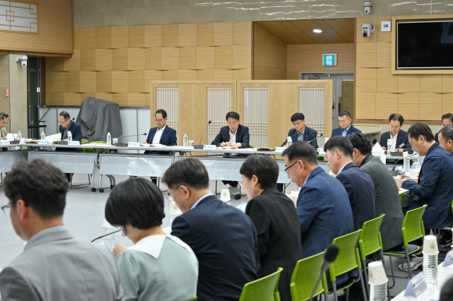 2027년 개최 예정인 제65회 경북도민체육대회 세부추진계획보고회를 개최하고 있다. 영주시 제공