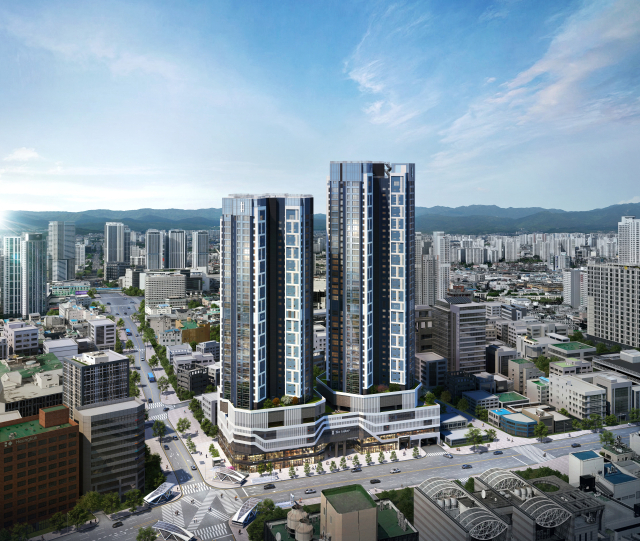 더샵 중앙로역센터폴 조감도. 포스코이앤씨 제공