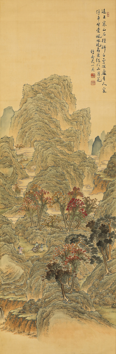 Lot.82, 정재 오일영, 풍림정거도(楓林停車圖)
