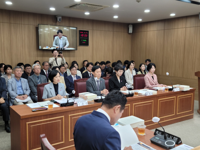 10일 대구시의회 예산결산특별위원회에서 2025회계연도 대구광역시교육비특별회계 결산 심사가 진행 중인 모습. 이민호 기자 lmh@imaeil.com