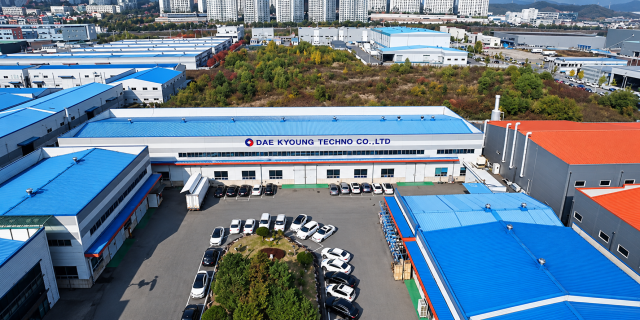 경북 구미 국가산업단지에 위치한 자동차·전기차 핵심 부품 전문 기업 ㈜대경테크노의 본사 전경. 대경테크노 제공