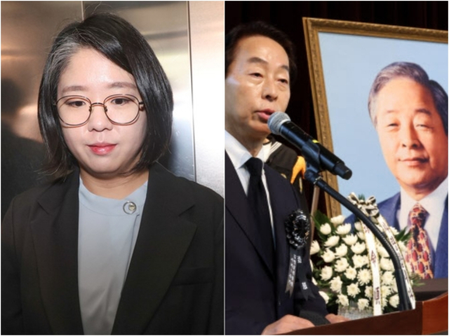 (좌) 용혜인 전 성평등가족부 장관 후보자, (우) 고(故) 김영삼 전 대통령의 아들 김현철씨. 연합뉴스