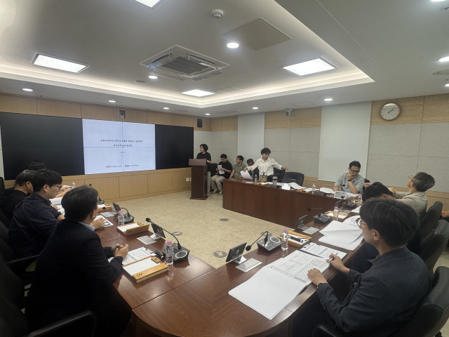 경북도교육청, 포항여자전자고 생활관 증축 중간설계 점검.경북도교육청 제공.