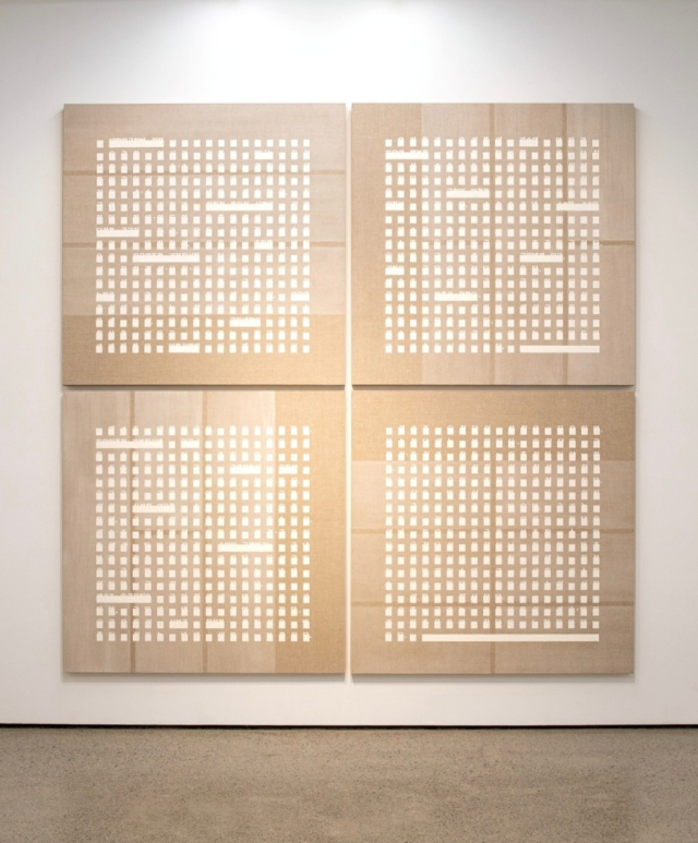 박정현, 0.917_The Silent Gap, 2026, acrylic on canvas, 280&times;280cm