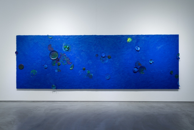 권기자, Time accumulation, 2025, mixed media, 160&times;520cm